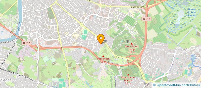 localisation de l'entreprise LES JARDINS D'AMBROSIA  AGDE