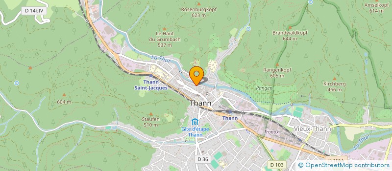 localisation de l'entreprise LES JARDINS D'ANALEA  THANN