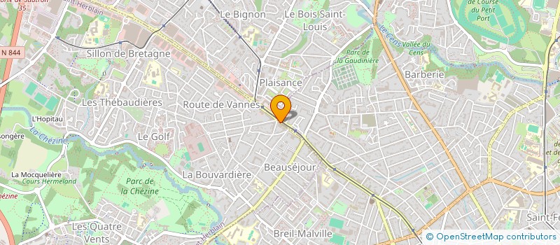 localisation de l'entreprise LES JARDINS D'ANNA à SAINT-HERBLAIN