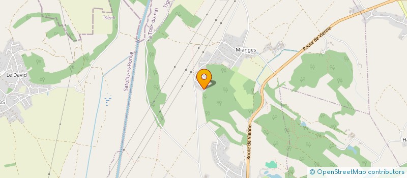 localisation de l'entreprise LES JARDINS D'ANNA  CHAMAGNIEU