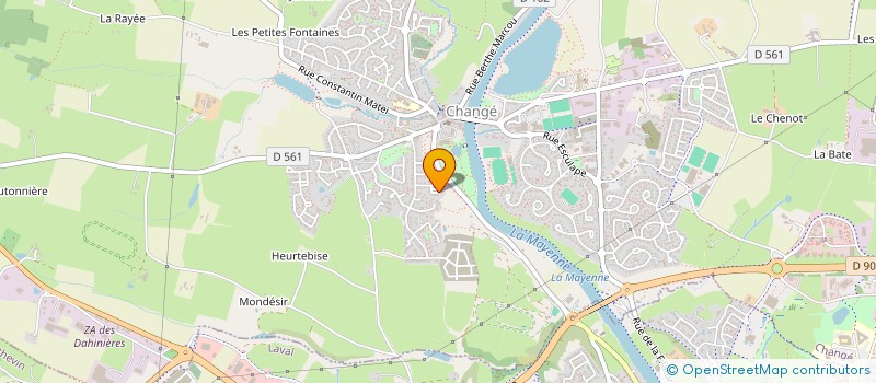 localisation de l'entreprise LES JARDINS D'ANTHEIA  CHANGE