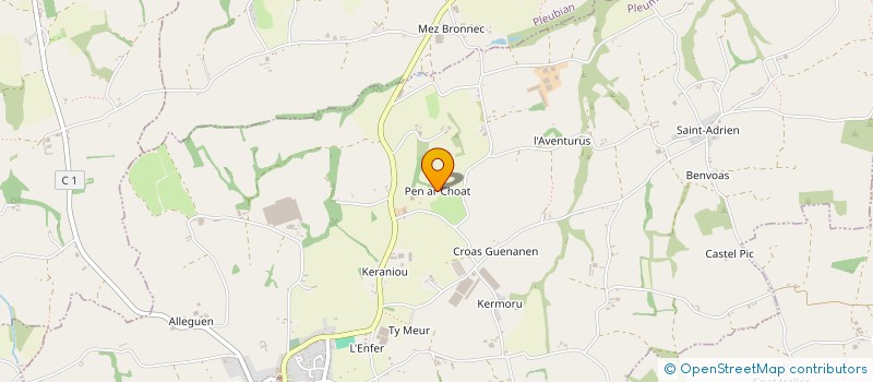 localisation de l'entreprise LES JARDINS D'AR'CHADIOU  PLEUMEUR-GAUTIER