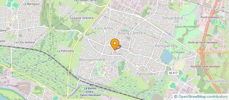 localisation de l'entreprise LES JARDINS D'ARCADIE à SAINT-HERBLAIN