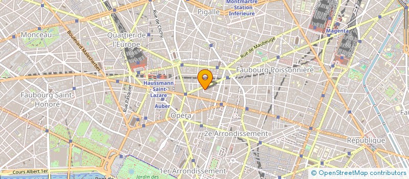 localisation de l'entreprise LES JARDINS D'ARCADIE SAINTE MAXIME à PARIS