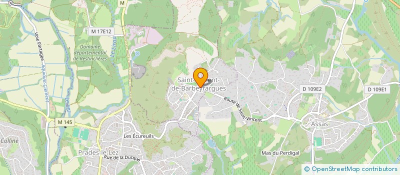 localisation de l'entreprise LES JARDINS D ARIANE  SAINT-VINCENT-DE-BARBEYRARGUES