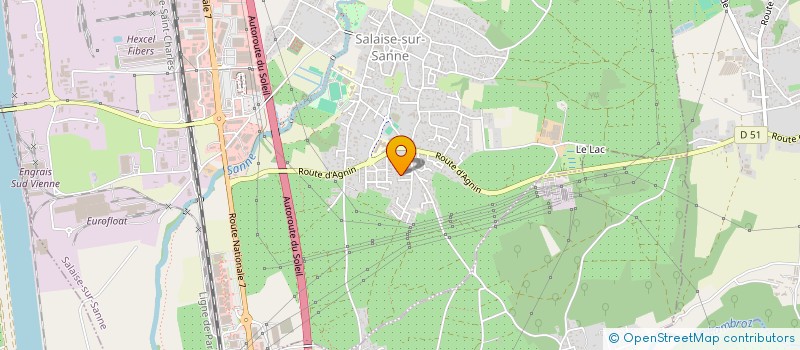 localisation de l'entreprise LES JARDINS D'ARISTEE  SALAISE-SUR-SANNE