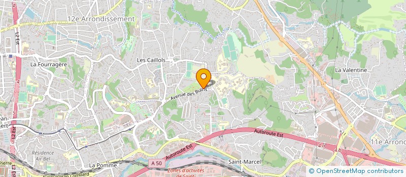 localisation de l'entreprise LES JARDINS D'ARTEMIS à MARSEILLE