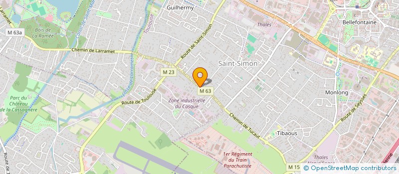 localisation de l'entreprise LES JARDINS D'ARTEMIS  CUGNAUX