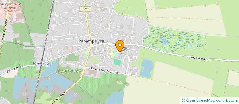 localisation de l'entreprise LES JARDINS D'ARTHUR à PAREMPUYRE