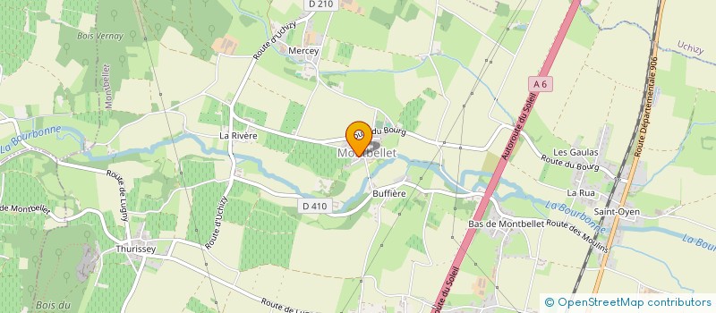 localisation de l'entreprise LES JARDINS D'ASTERACEE  MONTBELLET