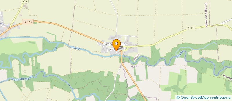 localisation de l'entreprise LES JARDINS D'AUDRANE  GRANGES-SUR-AUBE