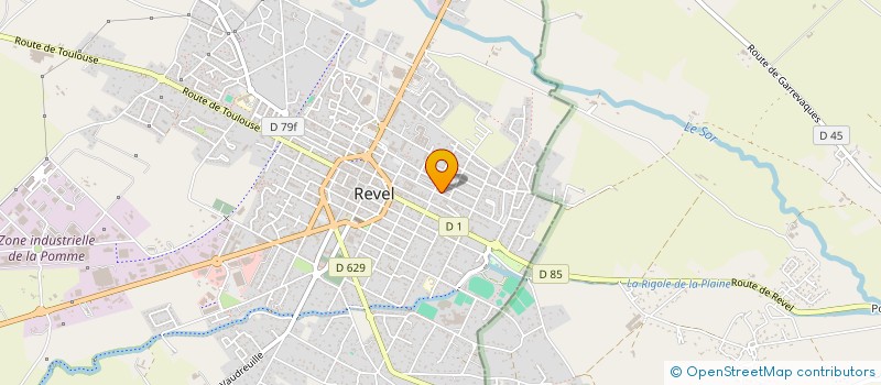 localisation de l'entreprise LES JARDINS D'AUTAN  REVEL