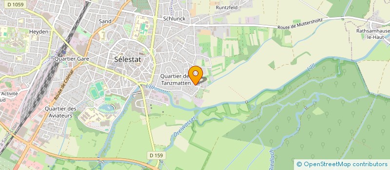 localisation de l'entreprise LES JARDINS D'AUTOMNE  SELESTAT