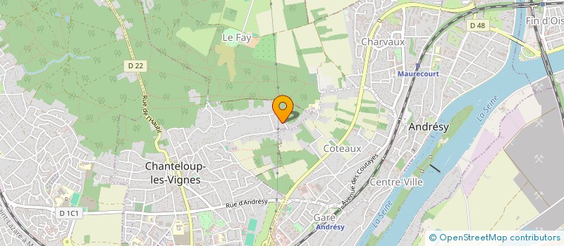 localisation de l'entreprise LES JARDINS D'AYDEN  CHANTELOUP-LES-VIGNES