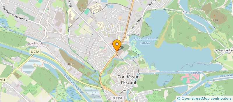 localisation de l'entreprise LES JARDINS D AZUR  CONDE-SUR-L'ESCAUT