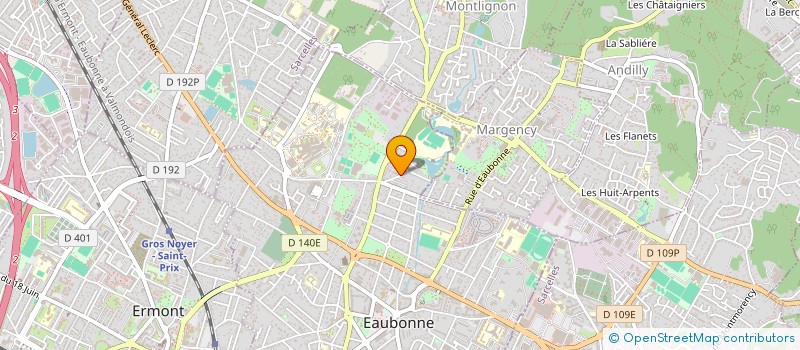 localisation de l'entreprise LES JARDINS D EAUBONNE à EAUBONNE