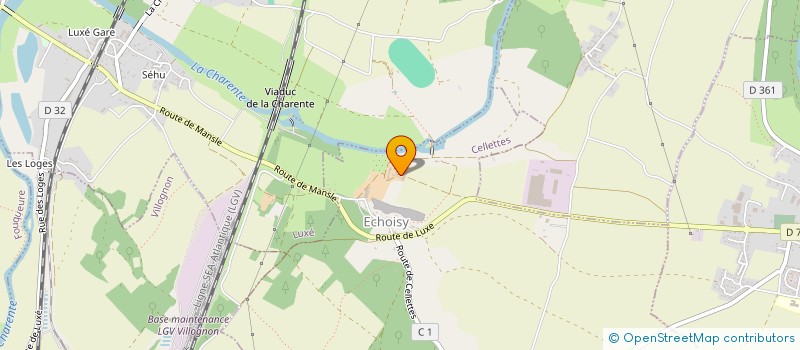 localisation de l'entreprise LES JARDINS D'ECHOISY à CELLETTES