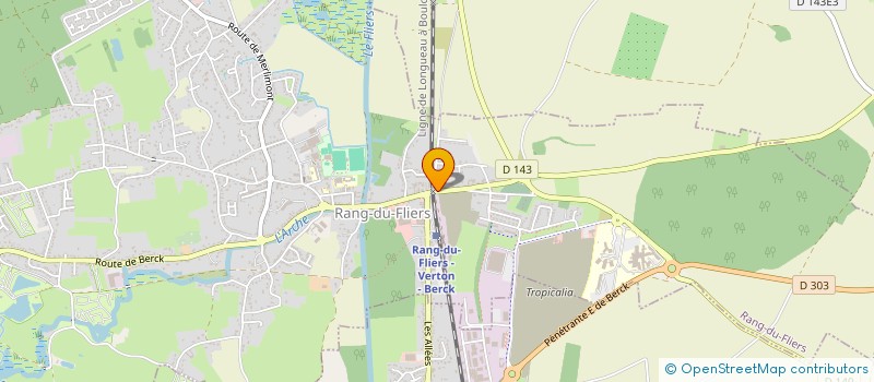 localisation de l'entreprise LES JARDINS D'EDEN  RANG-DU-FLIERS