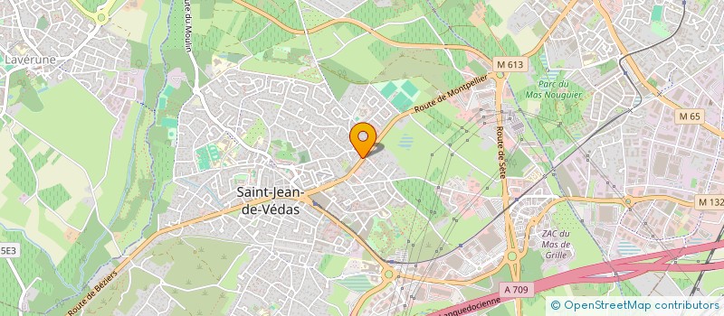 localisation de l'entreprise LES JARDINS D'EDEN  SAINT-JEAN-DE-VEDAS