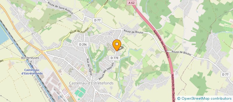 localisation de l'entreprise LES JARDINS D'EDEN  CASTELNAU-D'ESTRETEFONDS