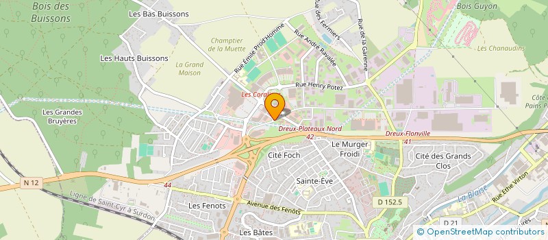 localisation de l'entreprise LES JARDINS D'EDEN à DREUX