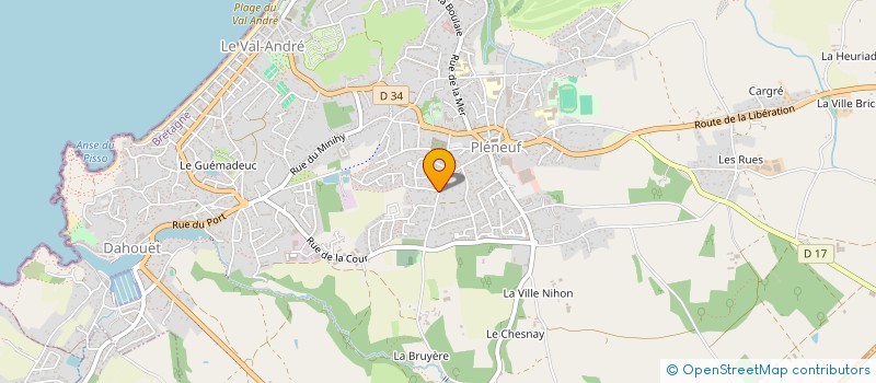 localisation de l'entreprise LES JARDINS D'EDEN&TOKYO  PLENEUF-VAL-ANDRE