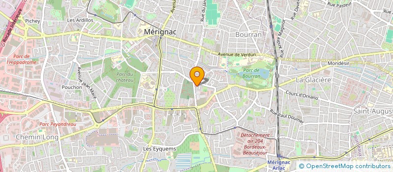 localisation de l'entreprise LES JARDINS D'EDOUARD  & AMENAGEMENTS EXTERIEURS  MERIGNAC