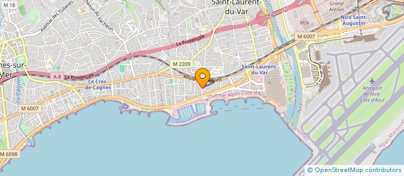 localisation de l'entreprise LES JARDINS D'ELIA  SAINT-LAURENT-DU-VAR