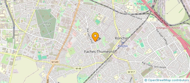 localisation de l'entreprise LES JARDINS D'ELIMS  FACHES-THUMESNIL