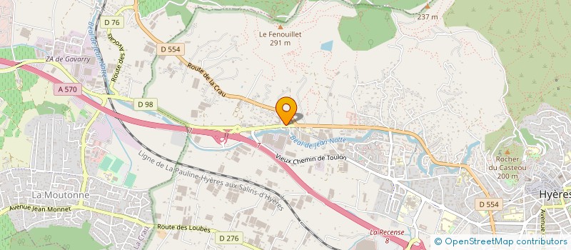 localisation de l'entreprise LES JARDINS D ELODIE  HYERES