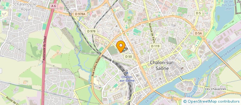 localisation de l'entreprise LES JARDINS D'ELSA  CHALON-SUR-SAONE