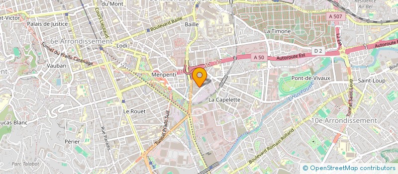 localisation de l'entreprise LES JARDINS D'ENEE à MARSEILLE 10EME