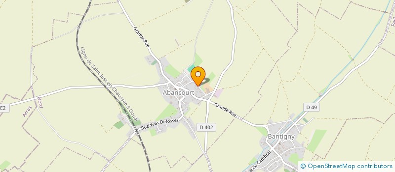 localisation de l'entreprise LES JARDINS D'ENNETIERES  ABANCOURT