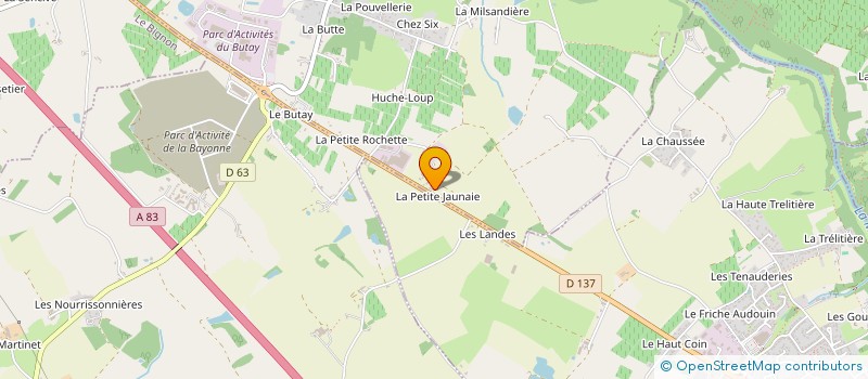 localisation de l'entreprise LES JARDINS D'EPICURE  CHATEAU-THEBAUD