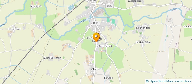 localisation de l'entreprise LES JARDINS D'ERABLE  ISSE