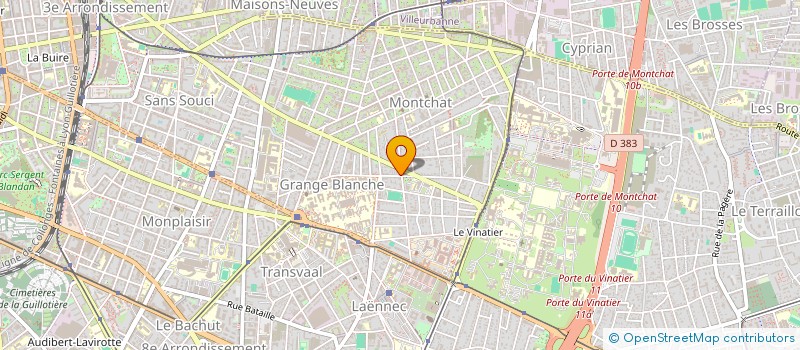 localisation de l'entreprise LES JARDINS D'ERIC  LYON