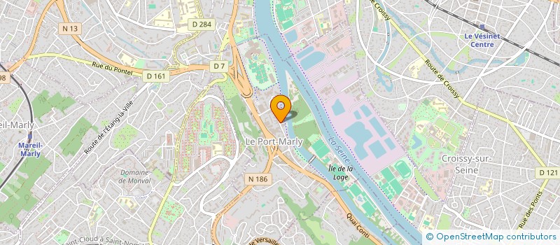 localisation de l'entreprise LES JARDINS D'EUGENIE  LE PORT-MARLY