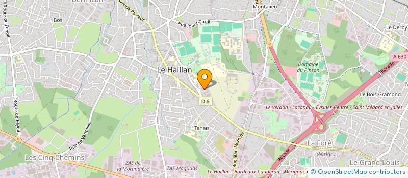 localisation de l'entreprise LES JARDINS D'HERMES  LE HAILLAN