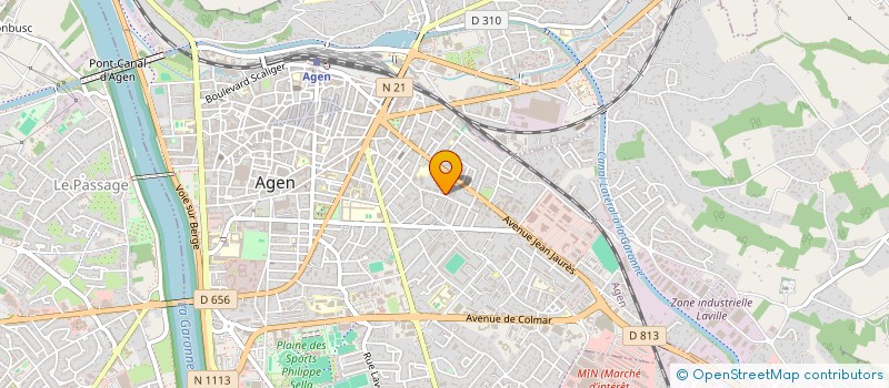 localisation de l'entreprise LES JARDINS D HORTENSE  AGEN