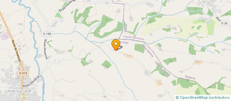 localisation de l'entreprise LES JARDINS D HORUS à LEZAT-SUR-LEZE