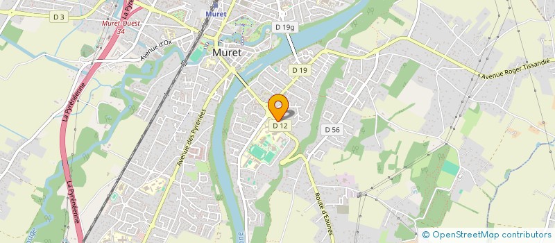 localisation de l'entreprise LES JARDINS D'HURGUET  MURET