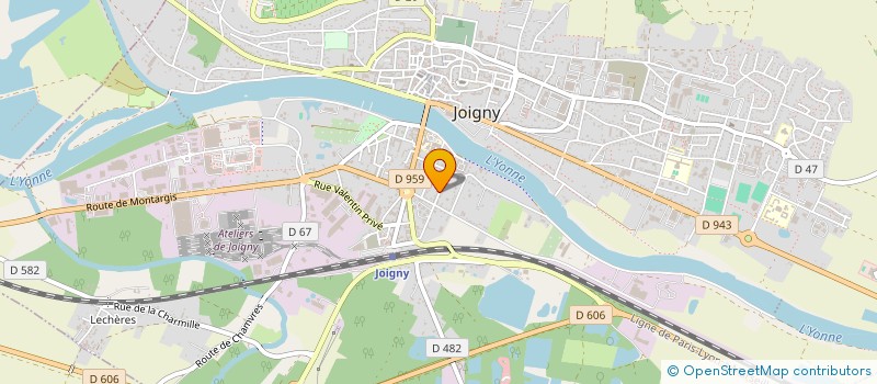 localisation de l'entreprise LES JARDINS D IBERIS à JOIGNY