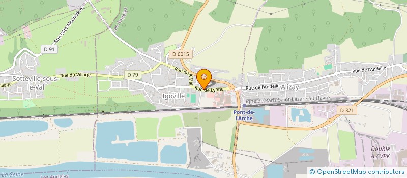 localisation de l'entreprise LES JARDINS D IGOVILLE  IGOVILLE
