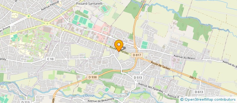 localisation de l'entreprise LES JARDINS D'IROISE D'IDRON à IDRON