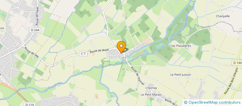 localisation de l'entreprise LES JARDINS D'IROISE DE BRION à LES BOIS D'ANJOU