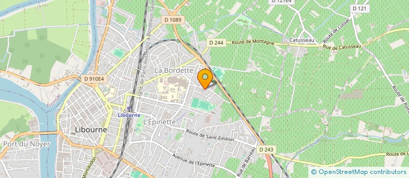 localisation de l'entreprise LES JARDINS D'IROISE DE LIBOURNE  LIBOURNE