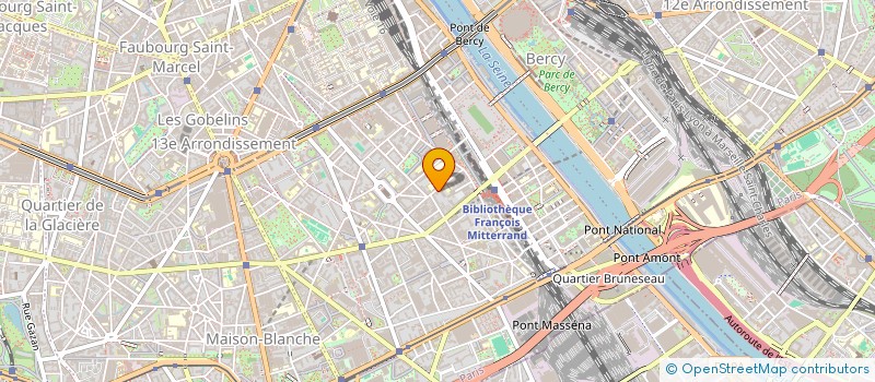 localisation de l'entreprise LES JARDINS D' IROISE DE PARIS 13 EME à PARIS