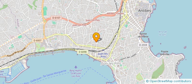 localisation de l'entreprise LES JARDINS D'ISIS à ANTIBES