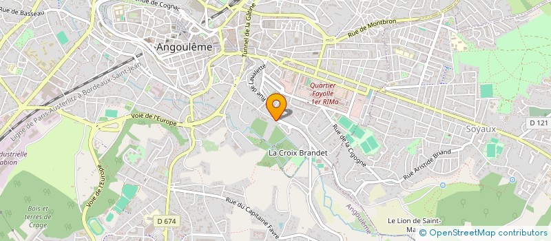localisation de l'entreprise LES JARDINS D'ISIS à ANGOULEME