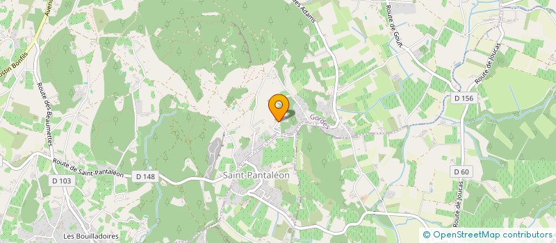 localisation de l'entreprise LES JARDINS D'OLEA  GORDES